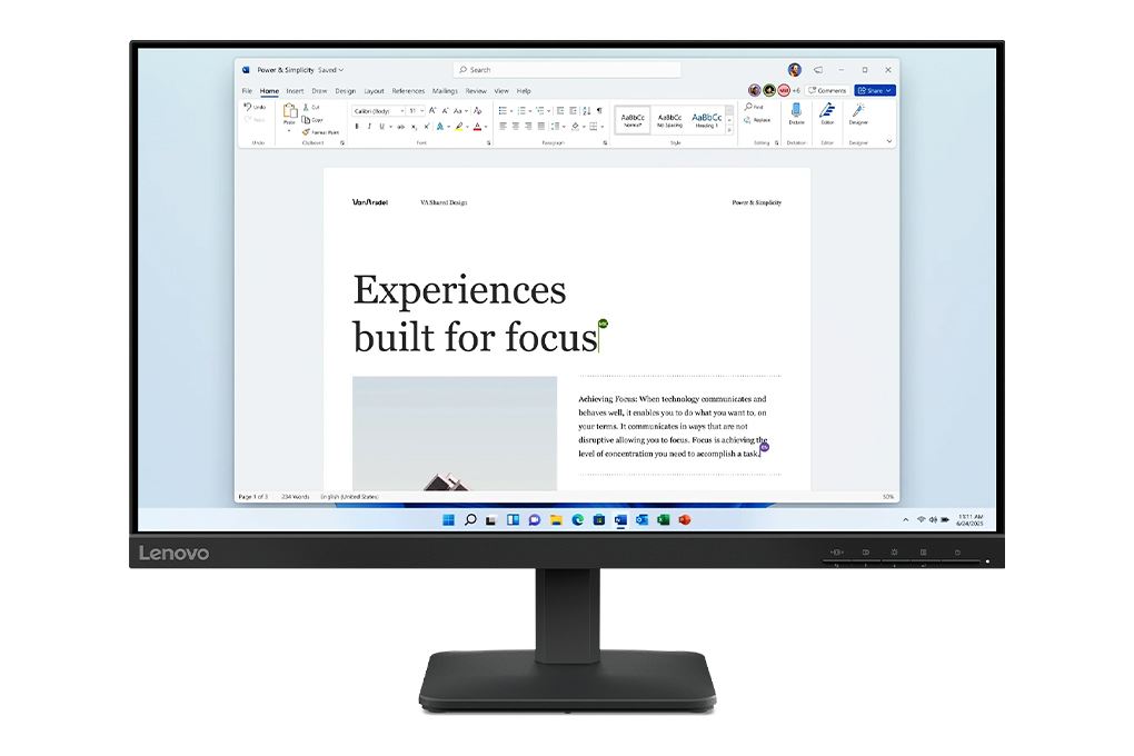 Màn hình Lenovo L24-4e 23.8 inch FHD/IPS/100Hz/4ms Màu Đen