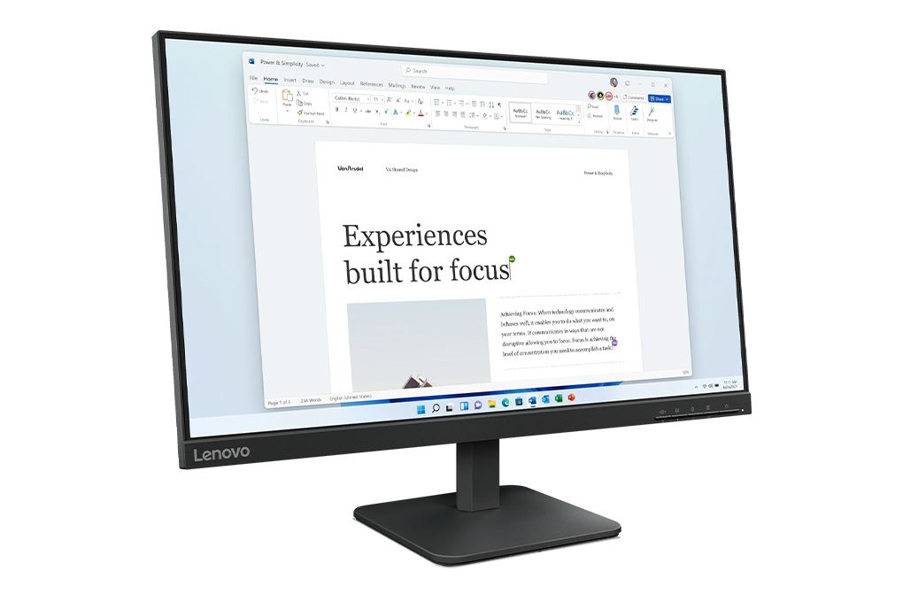 Màn hình Lenovo L24-4e 23.8 inch FHD/IPS/100Hz/4ms Màu Đen