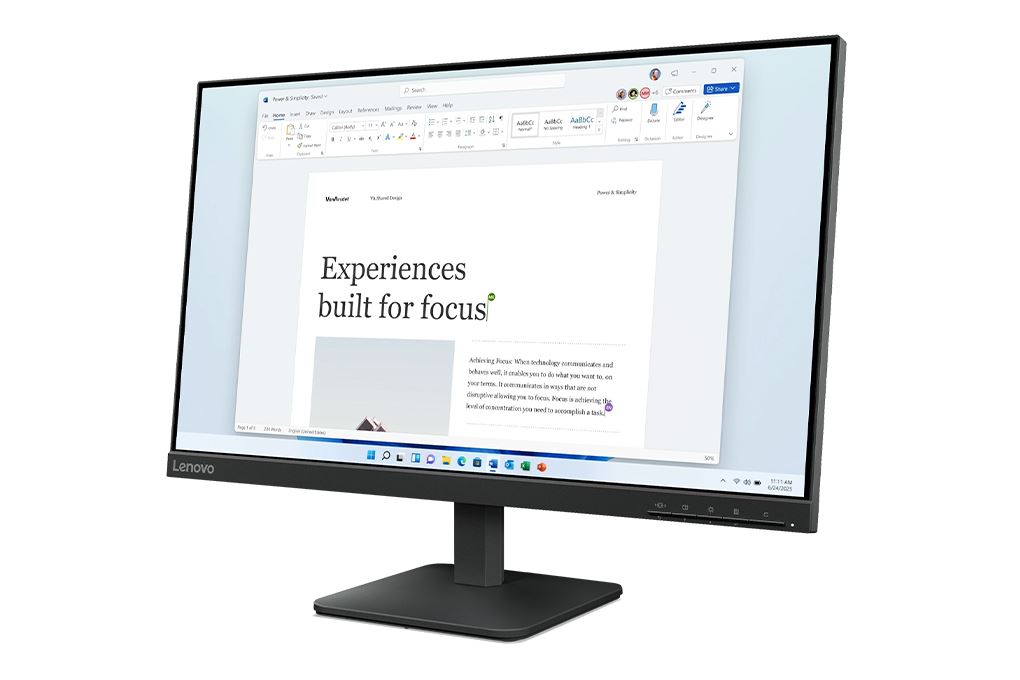 Màn hình Lenovo L24-4e 23.8 inch FHD/IPS/100Hz/4ms Màu Đen