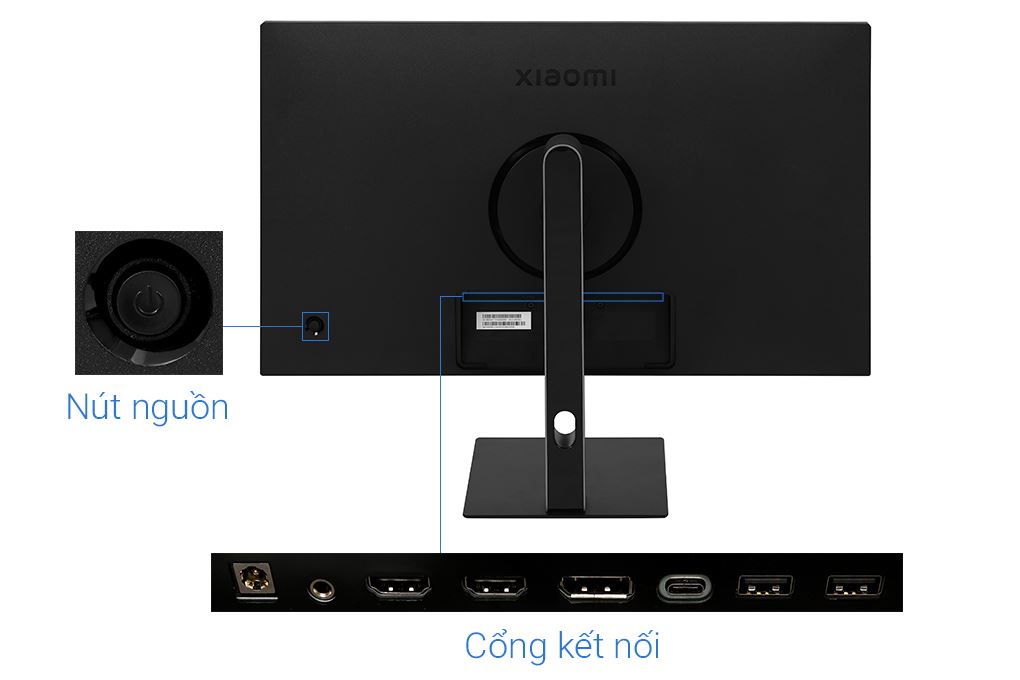 Màn hình Xiaomi A27Ui 27 inch 4K/IPS/60Hz/6ms Màu Đen