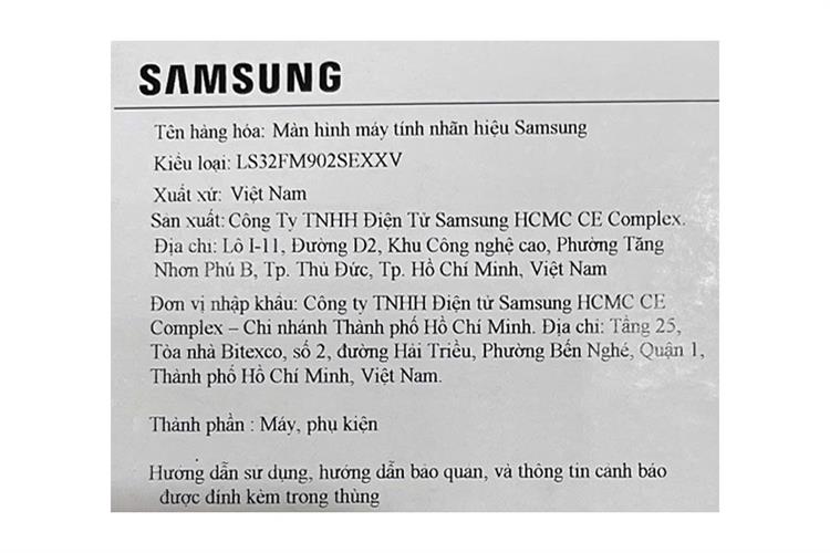 Màn hình thông minh Samsung M9 M90SF LS32FM902SEXXV 32 inch 4K/QD-OLED/165Hz/0.03ms Màu Bạc