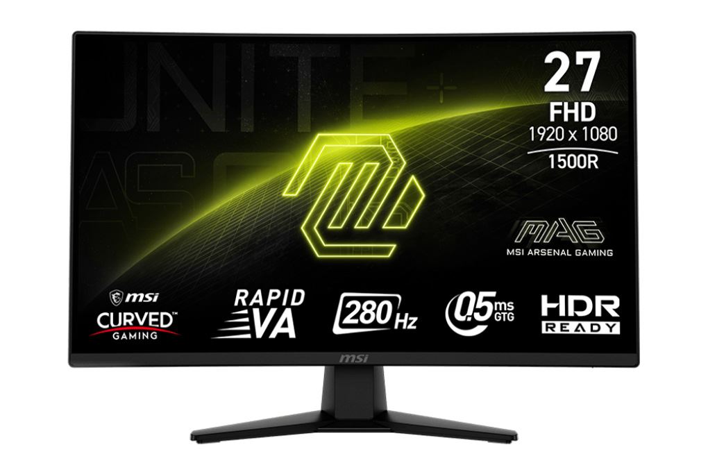 Màn hình Gaming MSI MAG 274CXF (27 inch, Full HD, VA, 280Hz, 0.5ms) Màu Đen