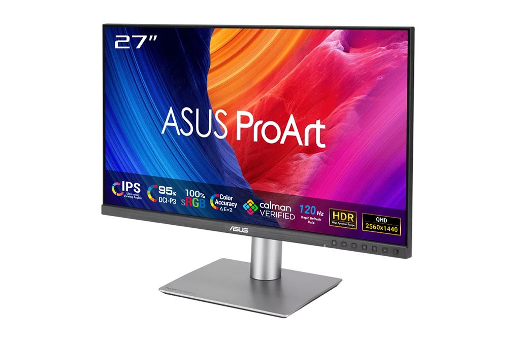 Màn hình Asus ProArt PA278QGV (27 inch 2K, IPS, 120Hz, 5ms) Màu Đen