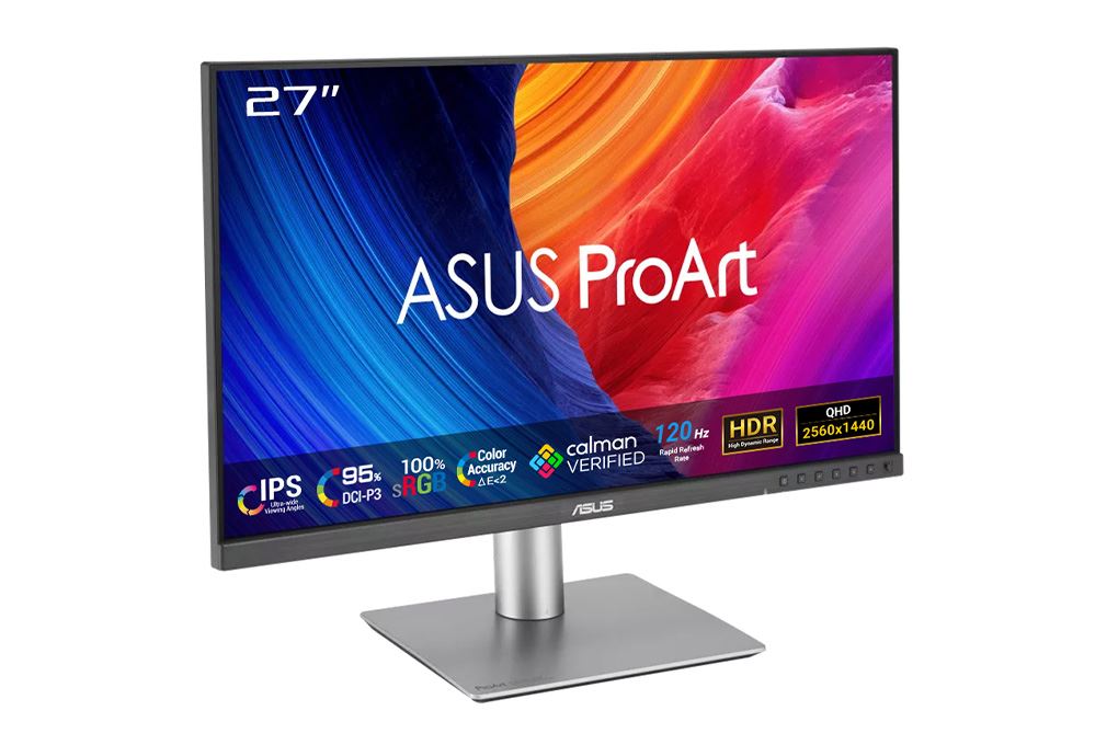 Màn hình Asus ProArt PA278QGV (27 inch 2K, IPS, 120Hz, 5ms) Màu Đen