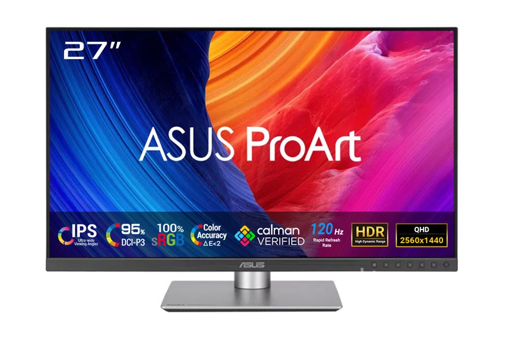 Màn hình Asus ProArt PA278QGV (27 inch 2K, IPS, 120Hz, 5ms) Màu Đen