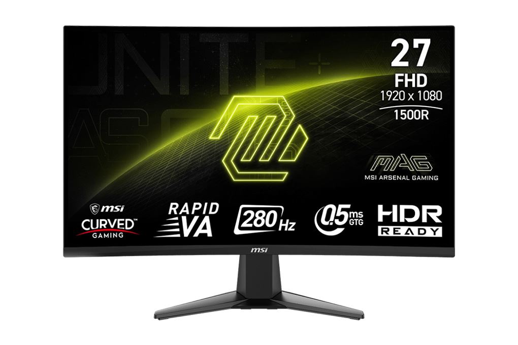 Màn hình Gaming MSI MAG 276CXF (27 inch, Full HD, VA, 280Hz, 0.5ms) Màu Đen