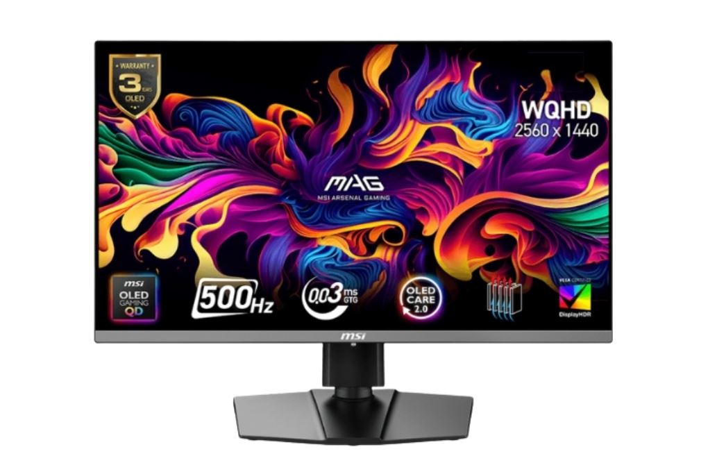 Màn hình Gaming MSI MAG 272QP QD-OLED X50 26.5 inch 2K/QD-OLED/500Hz/0.03ms Màu Đen