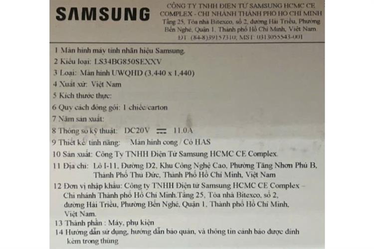 Màn hình Gaming Samsung Odyssey OLED G8 LS34BG850SEXXV (34 inch UWQHD, OLED, 175Hz, 0.03ms) Màu Bạc