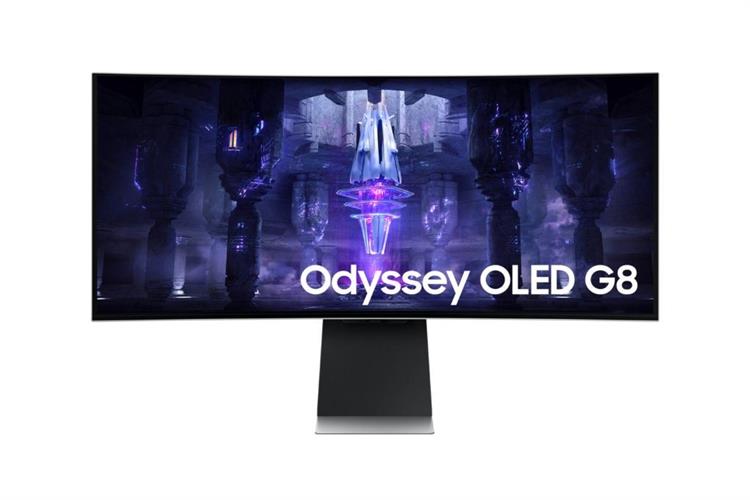 Màn hình Gaming Samsung Odyssey OLED G8 LS34BG850SEXXV (34 inch UWQHD, OLED, 175Hz, 0.03ms) Màu Bạc