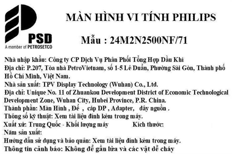 Màn hình Gaming Philips Evnia 24M2N2500NF (23.8 inch QHD, Fast IPS, 144Hz, 0.5ms) Màu Đen