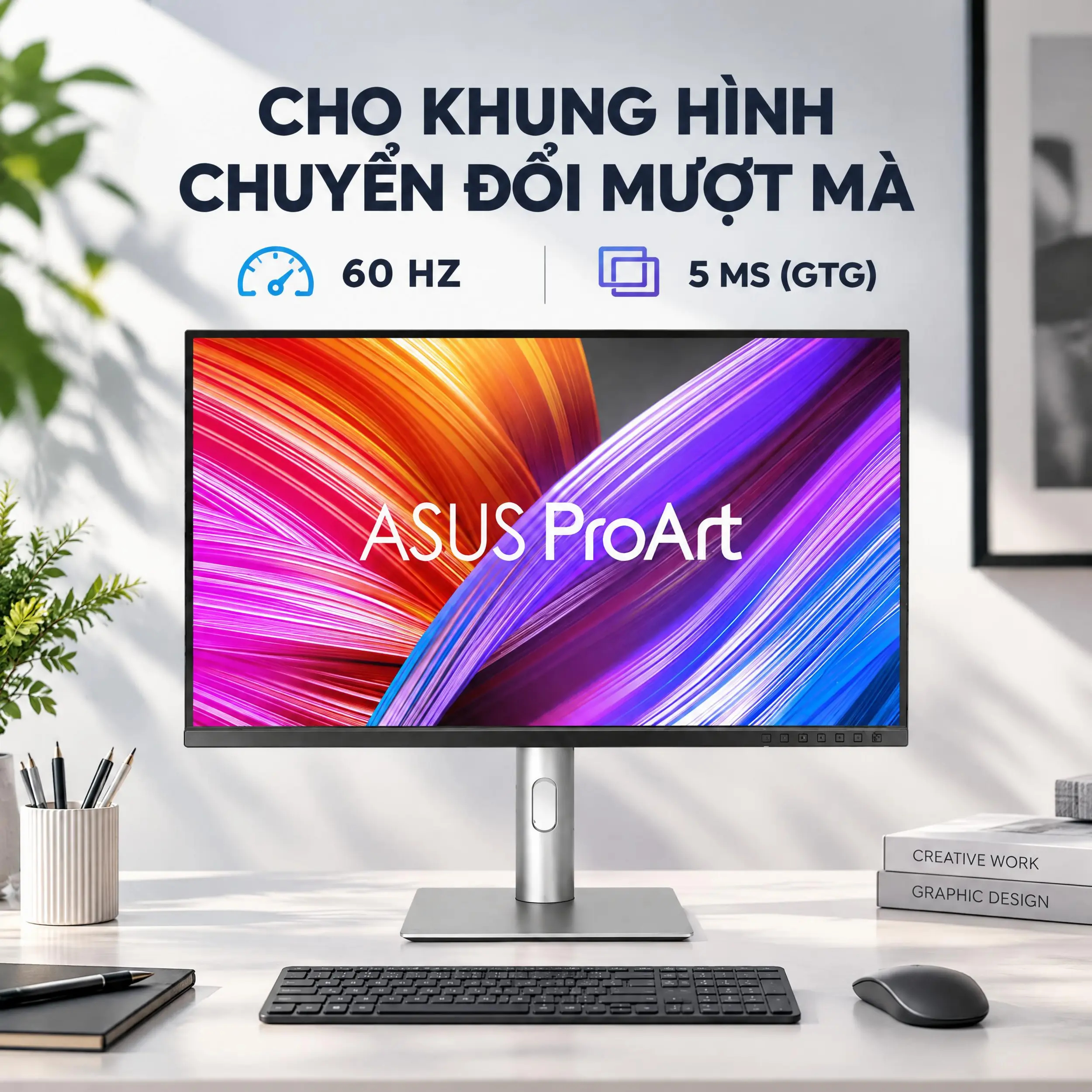 Màn hình Asus ProArt PA279CRV (27 inch, 4K, IPS, 60Hz, 5ms) - Mượt mà
