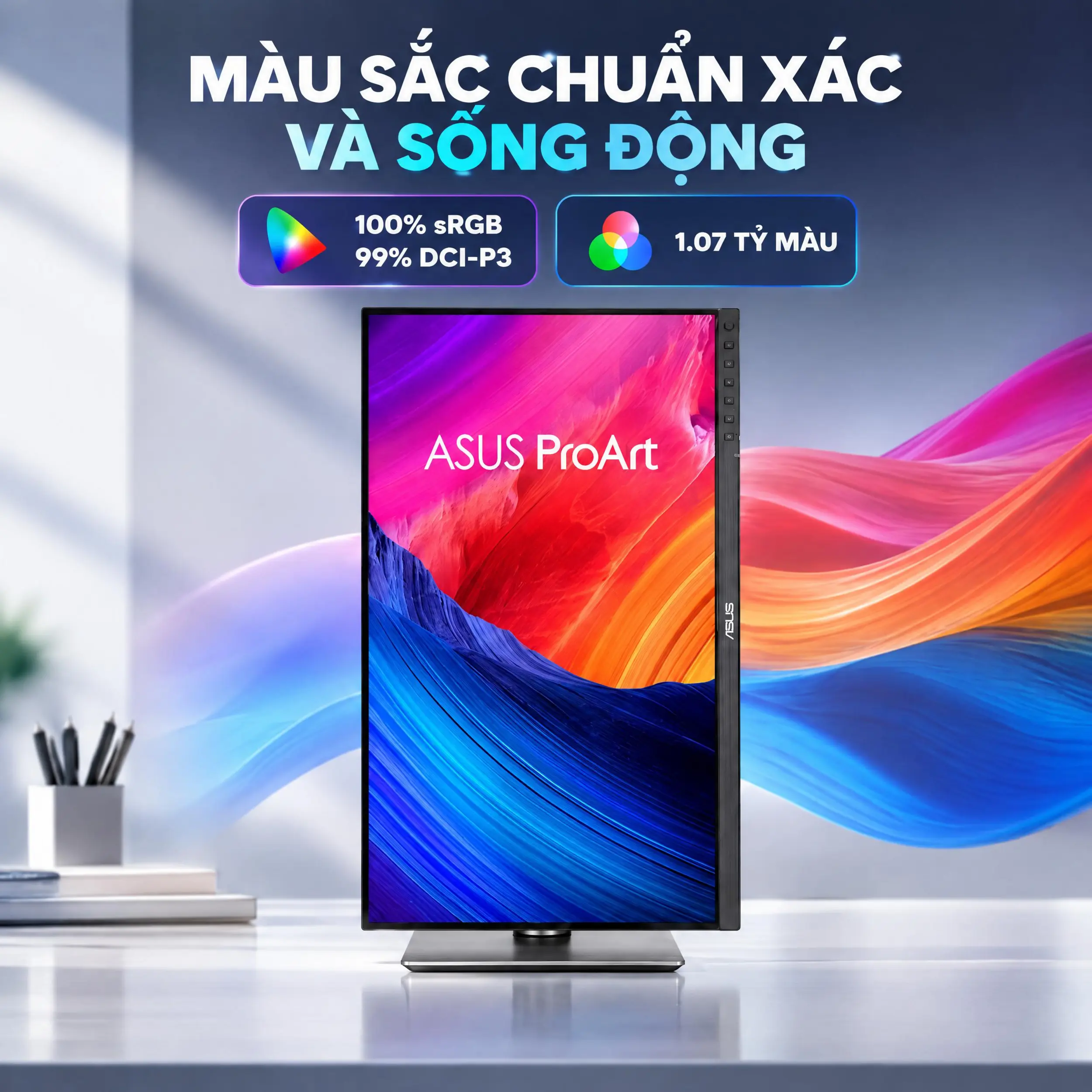 Màn hình Asus ProArt PA27JCV (27 inch, 5K, IPS, 60Hz, 5ms) - Sống động Màn hình Asus ProArt PA27JCV (27 inch, 5K, IPS, 60Hz, 5ms) - Sống động