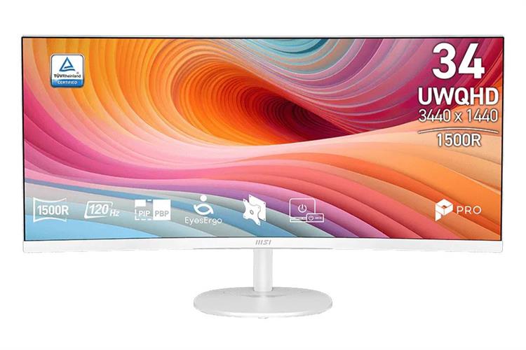 Màn hình MSI PRO MP341CQW-E12 (34 inch, UWQHD, VA, 120Hz, 1ms) Màu Trắng