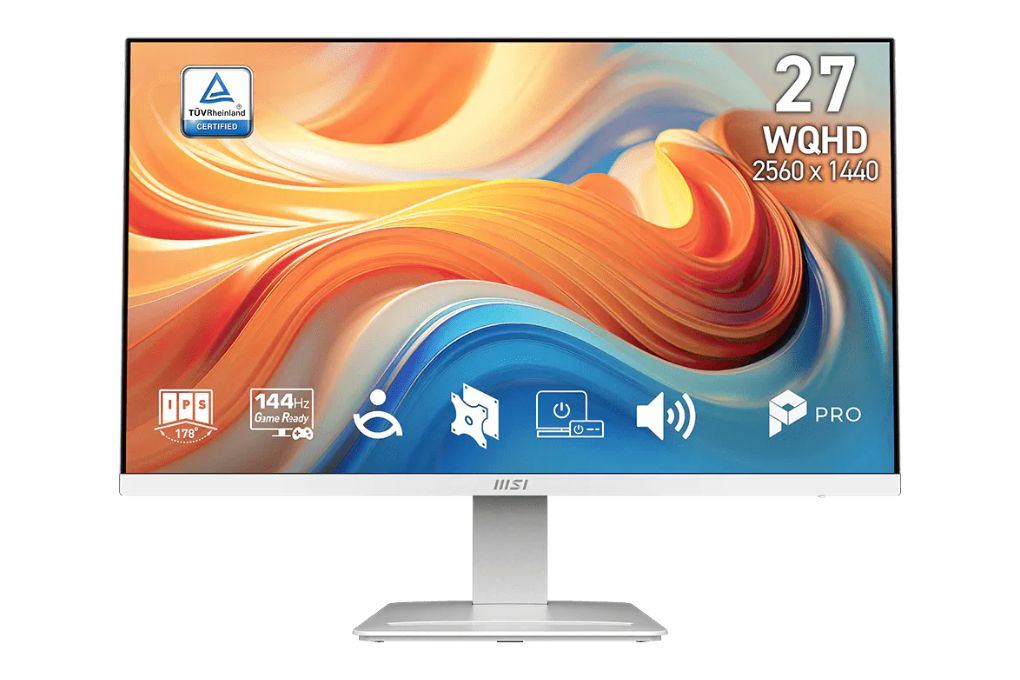 Màn hình Gaming MSI PRO MP273QW E14 (27 inch 2K, IPS, 144Hz, 1ms) Màu Trắng