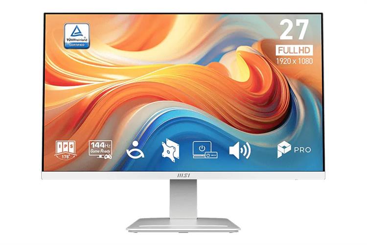 Màn hình Gaming MSI PRO MP273W E14A (27 inch 2K, IPS, 144Hz, 1ms) Màu Trắng