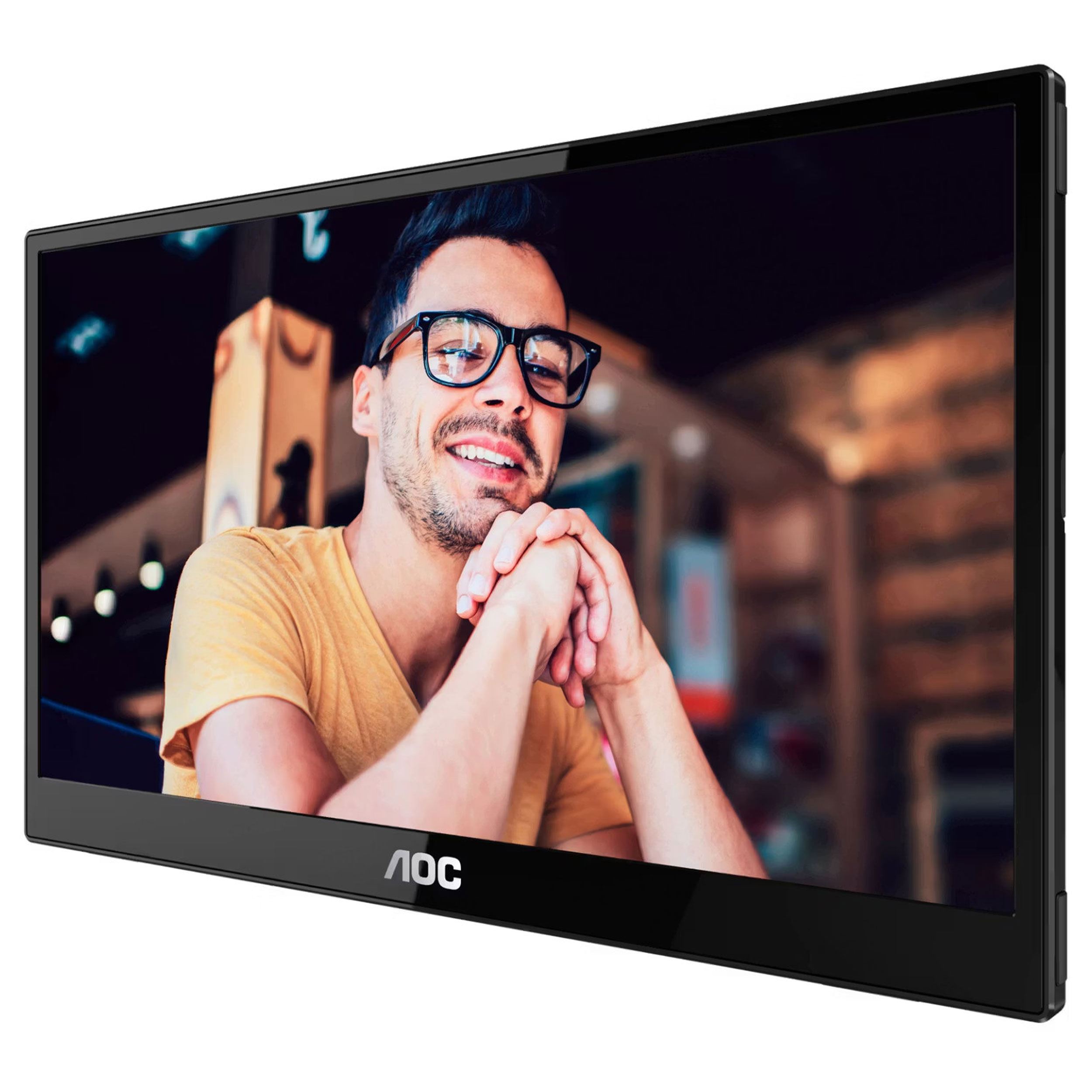 Màn hình di động AOC 16T20/71 (15.6 inch Full HD, IPS, 60Hz, 4ms) Màu Đen