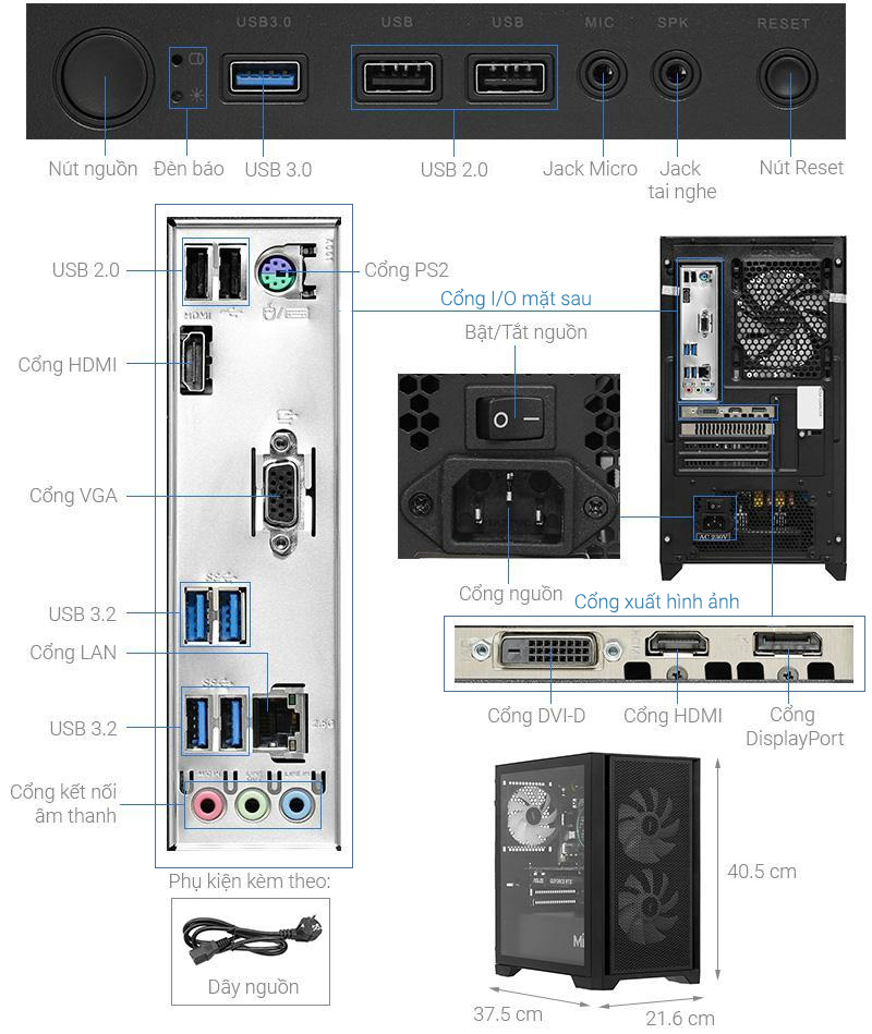 ROSA Rezo I20 i5 13400F/16GB/500GB/RTX3050 6GB/Win11 Pro