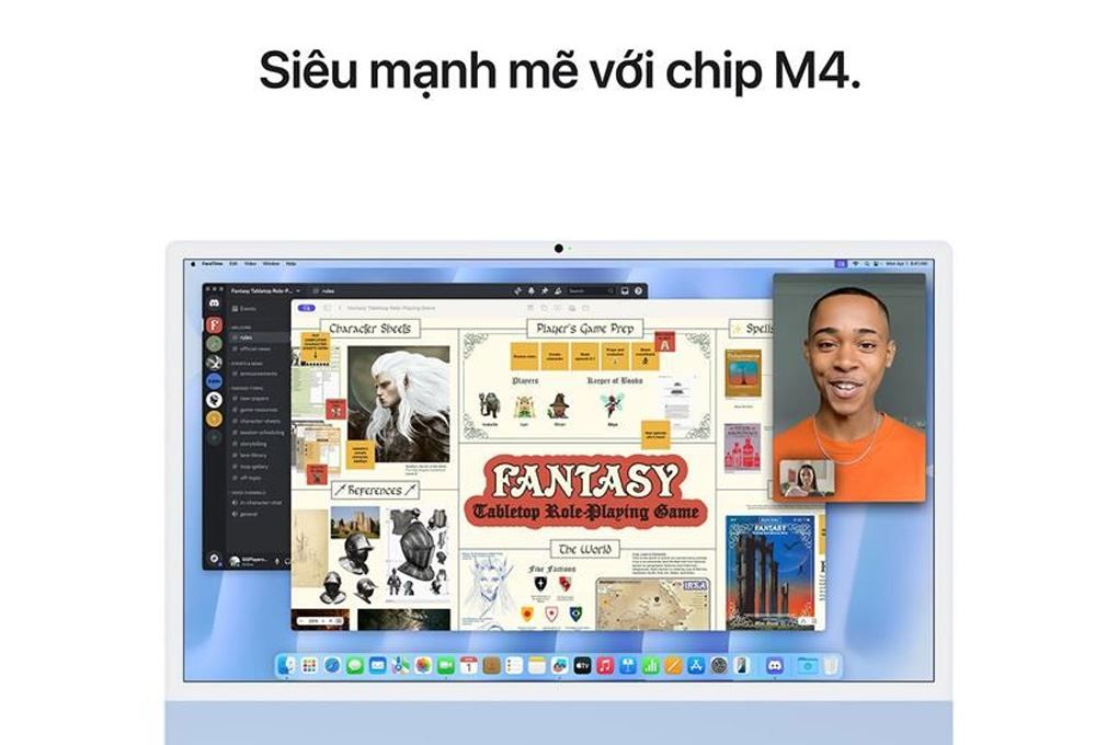 iMac 24 inch M4 16GB/256GB Màu Xanh Dương