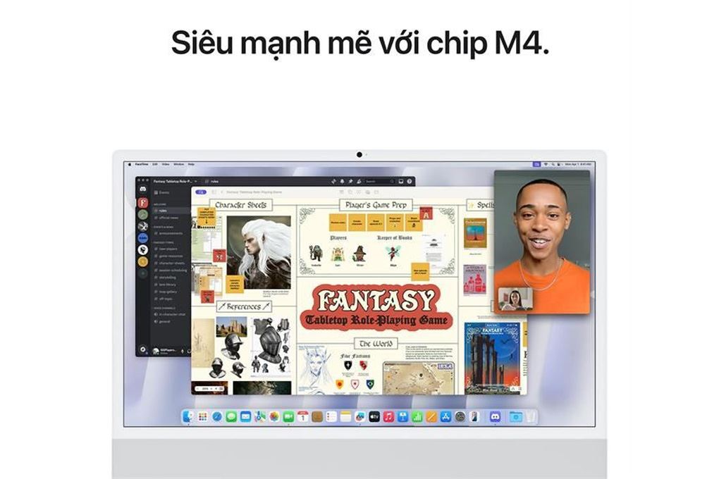 iMac 24 inch M4 16GB/512GB Màu Bạc