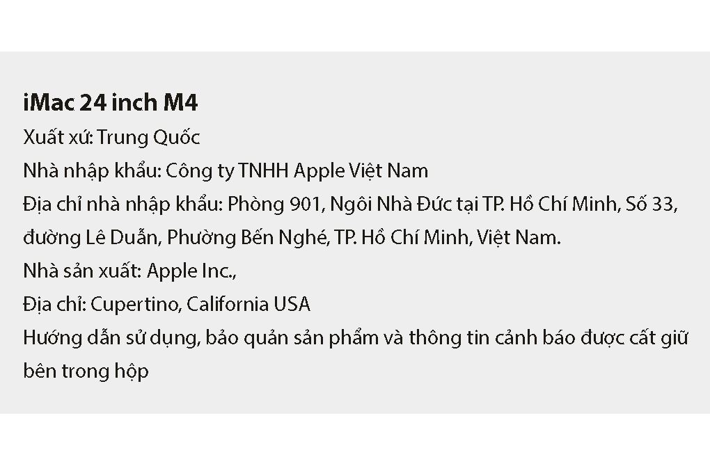 iMac 24 inch M4 16GB/512GB Màu Cam