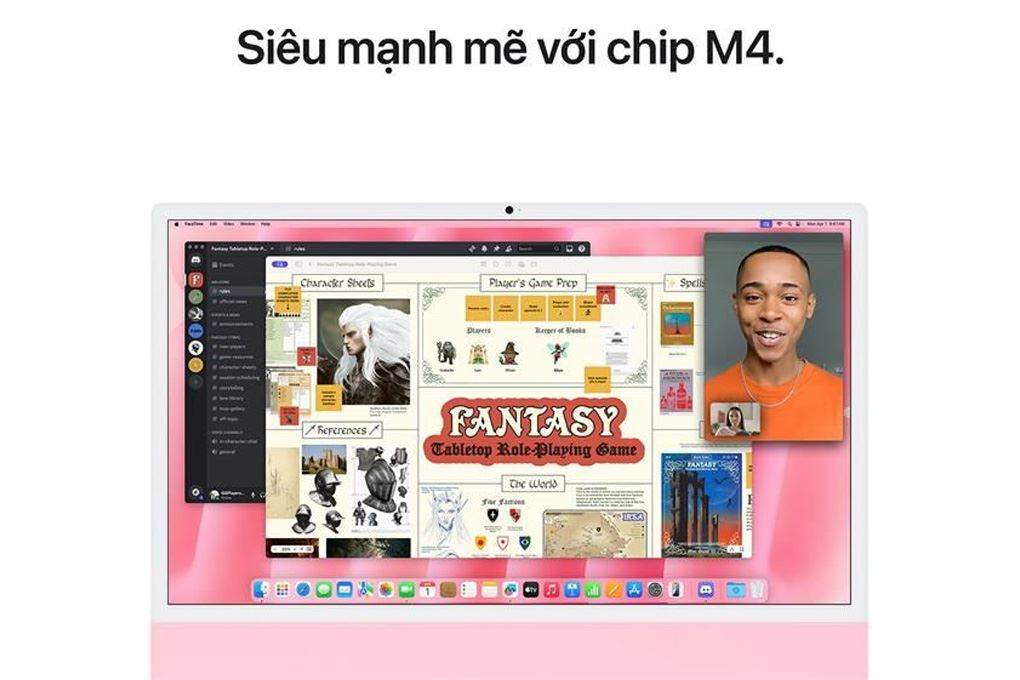 iMac 24 inch M4 16GB/512GB Màu Hồng
