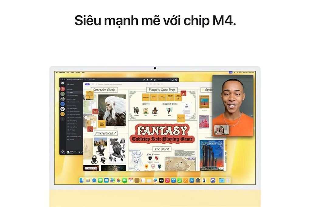 iMac 24 inch M4 16GB/512GB Màu Vàng