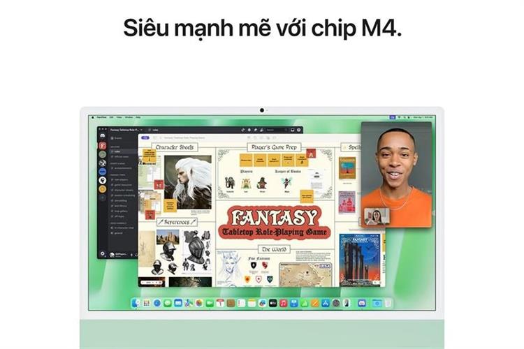 iMac 24 inch M4 24GB/512GB Màu Xanh lá
