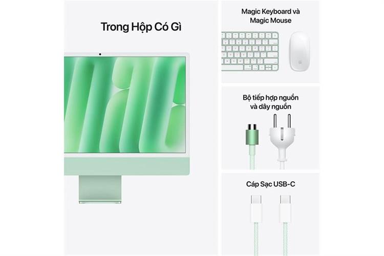 iMac 24 inch M4 24GB/512GB Màu Xanh lá