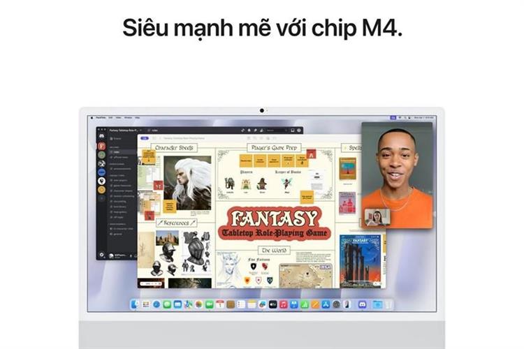 iMac 24 inch M4 16GB/256GB/10GPU Màu Bạc