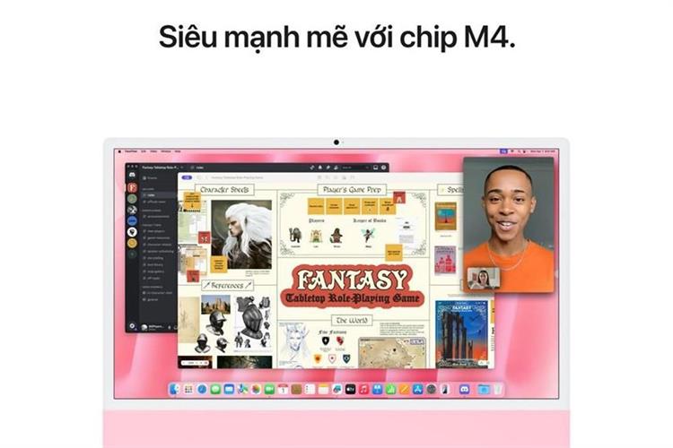 iMac 24 inch M4 16GB/256GB/10GPU Màu Vàng