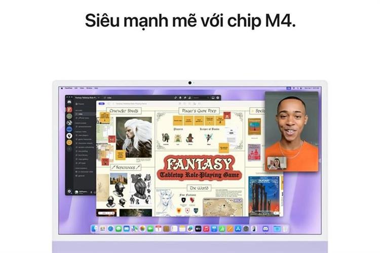 iMac 24 inch M4 16GB/256GB/10GPU Màu Tím