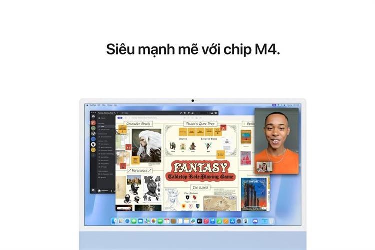 iMac 24 inch M4 16GB/256GB/10GPU Màu Xanh Dương