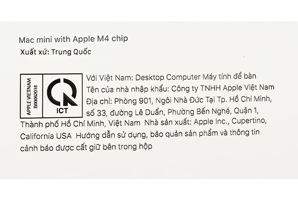Mac mini M4 16GB/256GB Màu Bạc
