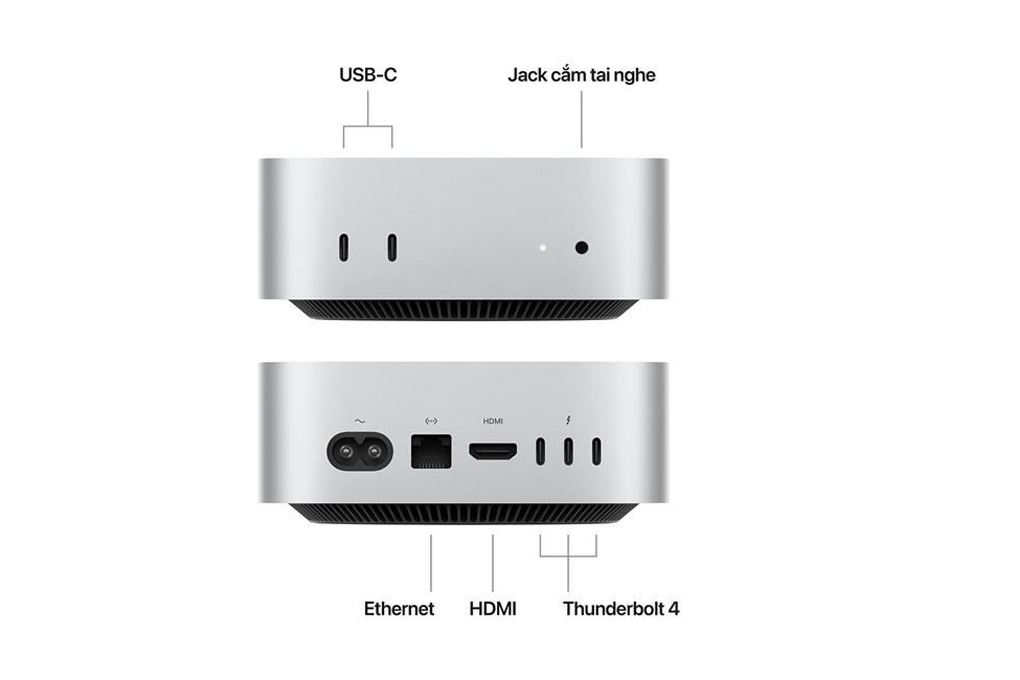 Mac mini M4 16GB/512GB Màu Bạc