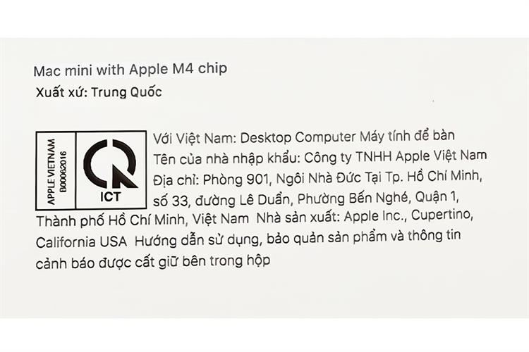 Mac mini M4 32GB/1TB Màu Bạc