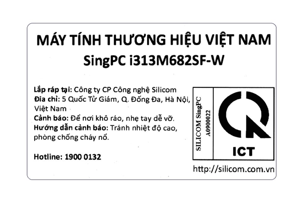 PC SingPC i313M682SF-W i3 13100/8GB/256GB/Bàn phím/Chuột/Win11 Pro - 15
