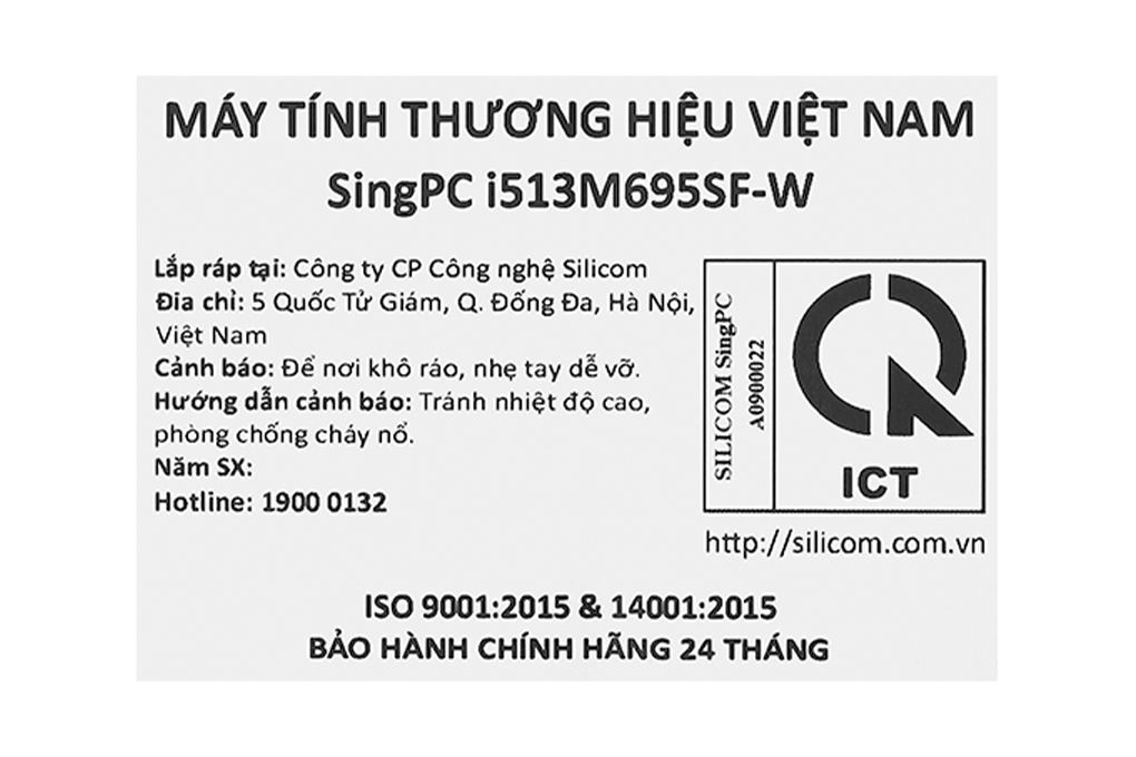 PC SingPC i513M695SF-W i5 13400/16GB/512GB/Bàn Phím/Chuột/Win11 Pro - 14