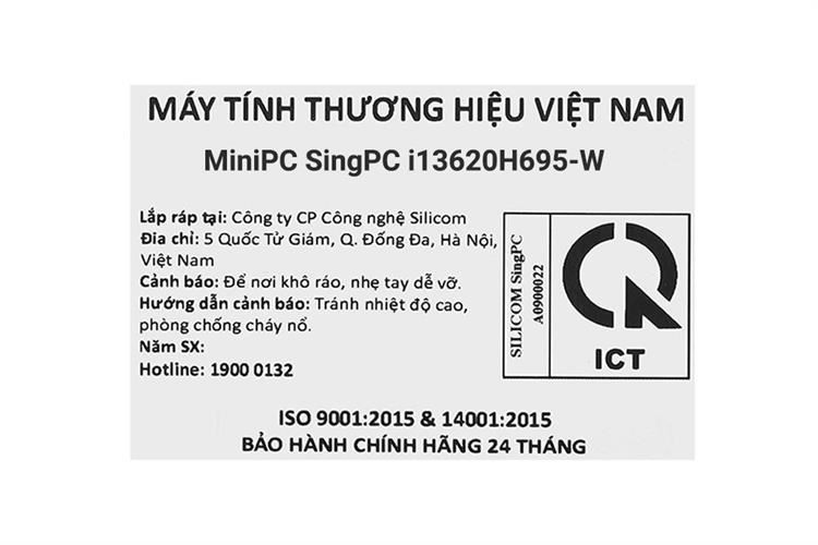 MiniPC SingPC i13620H695-W i7 13620H/16GB/512GB/Win11Pro Màu Đen