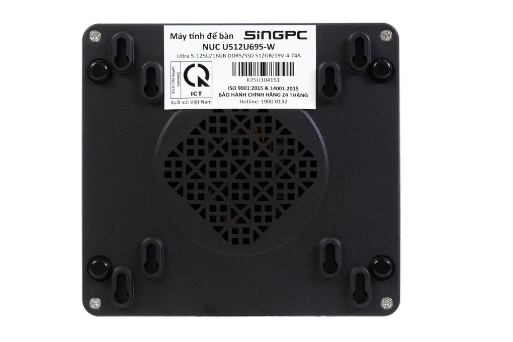 MiniPC SingPC NUC U512U695-W Ultra 5 125U/16GB/512GB/Win11Pro Màu Đen
