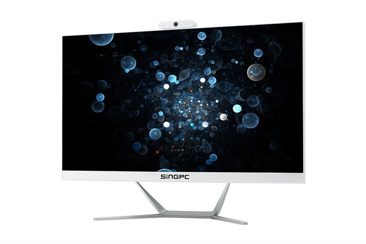 SingPC AIO M24N18M2-W N100/8GB/256GB/23.8" Full HD/Bàn Phím/Chuột/Win11Pro Màu Trắng