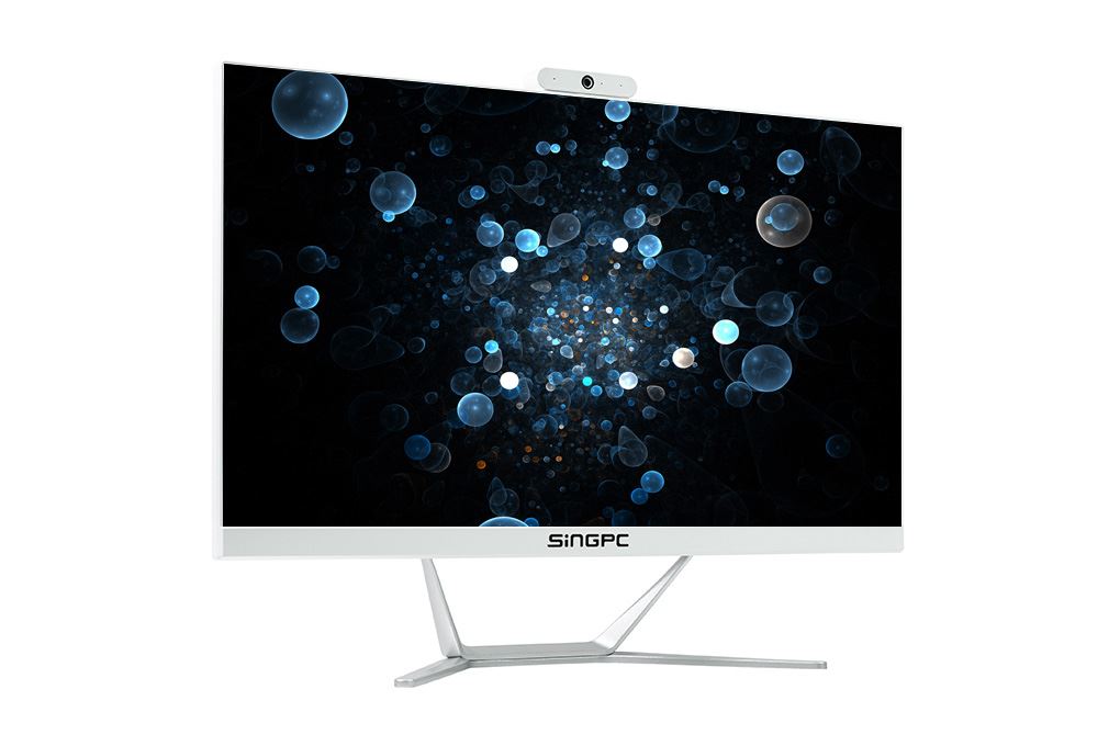 SingPC AIO M24N18M2-W N100/8GB/256GB/23.8" Full HD/Bàn Phím/Chuột/Win11Pro Màu Trắng