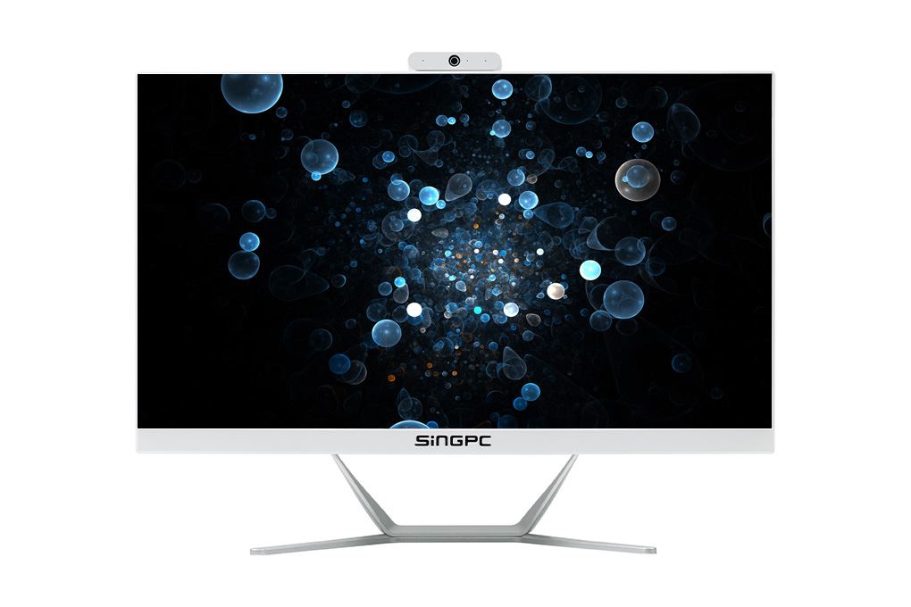 SingPC AIO M24N19M5-W N100/16GB/512GB/23.8" Full HD/Bàn Phím/Chuột/Win11Pro Màu Trắng