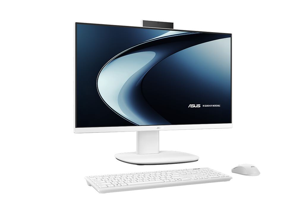 ASUS AIO VM640GA R5 AI 430/16GB/512GB/23.8"Full HD/Bàn phím/Chuột/Win11 (VM640GA-WPC009W) Màu Trắng