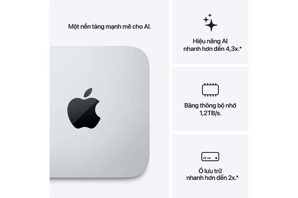 Mac Studio M5 Ultra 256GB/1TB Màu Bạc