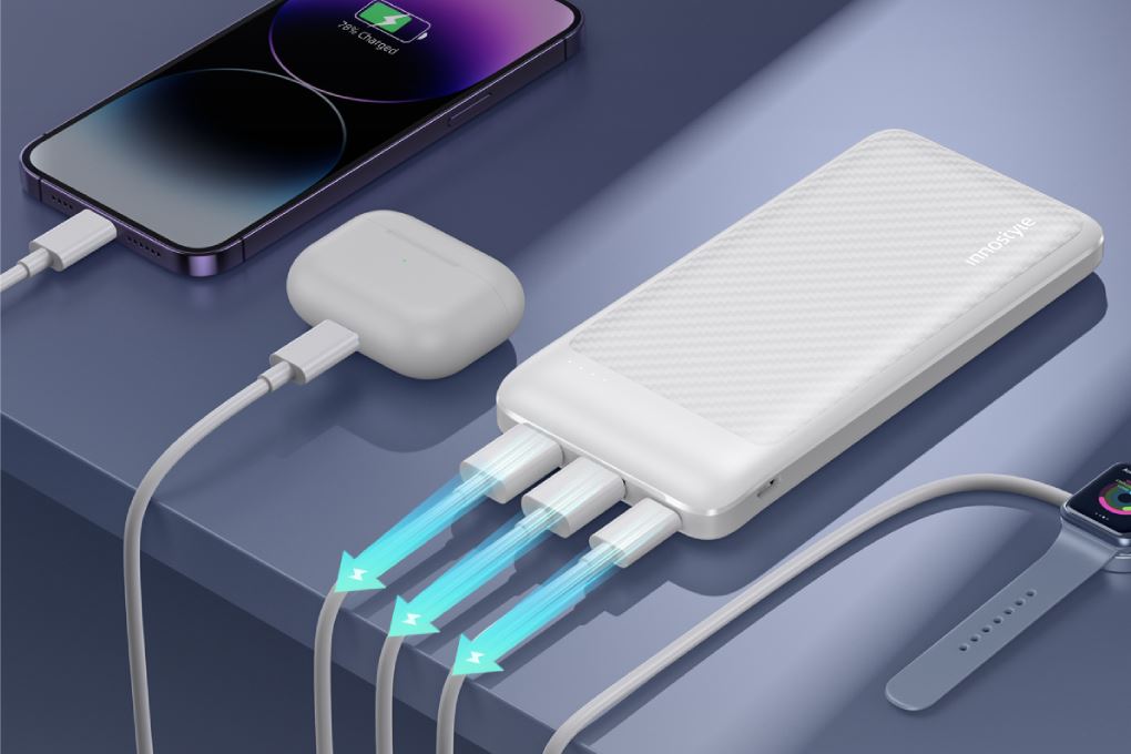 Pin sạc dự phòng 10000mAh Type C PD QC 3.0 20W Innostyle PowerSmart IP20G2 Trắng - 4