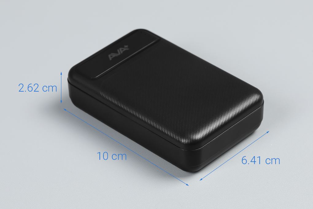 Pin sạc dự phòng Polymer 10000mAh 10.5W AVA+ GN-05 Màu Đen