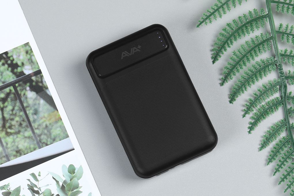 Pin sạc dự phòng Polymer 10000mAh 10.5W AVA+ GN-05 Màu Đen