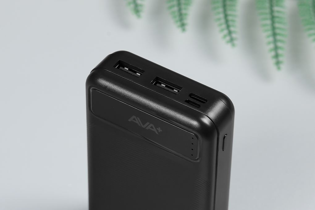 Pin sạc dự phòng Polymer 10000mAh 10.5W AVA+ GN-05 Màu Đen