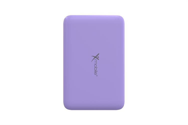 Pin sạc dự phòng Polymer 10000mAh Không dây Magnetic Type C PD 20W Xmobile JP331 Màu Tím