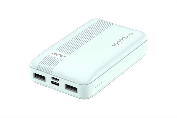 Pin sạc dự phòng Polymer 10000mAh 12W AVA+ DS808A Màu Xanh mint